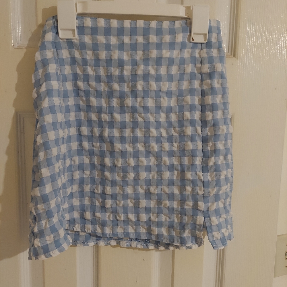 ROMWE plaid skirt